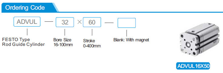 Pneumatic Cylinder Bore Size Chart